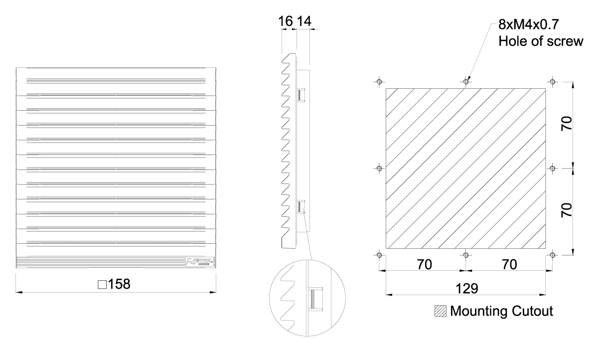 Ventilator Filter  F4