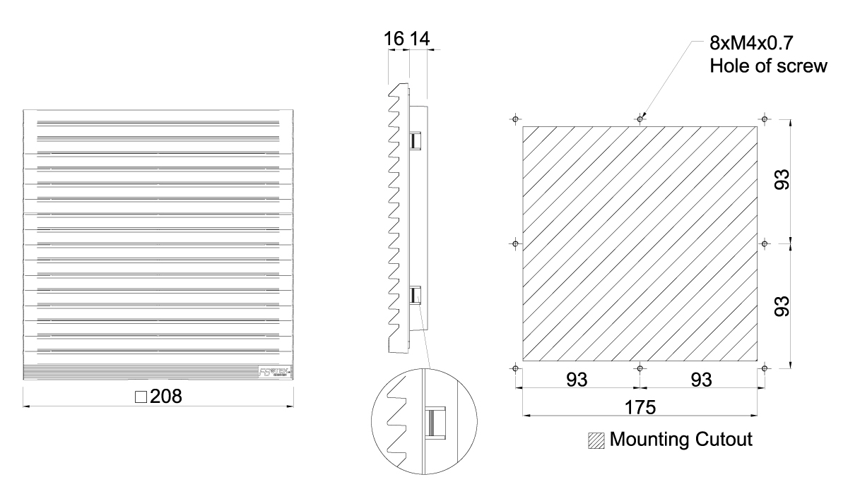 Ventilator Filter  F6